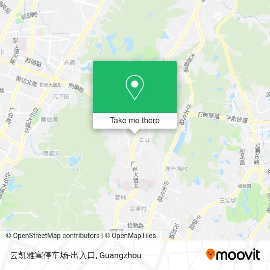 云凯雅寓停车场-出入口 map