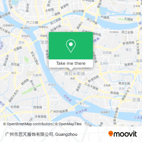广州市思芃服饰有限公司 map