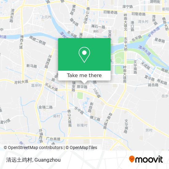 清远土鸡村 map