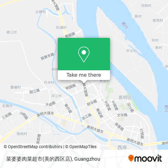 菜婆婆肉菜超市(美的西区店) map