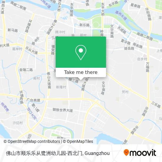 佛山市顺乐乐从鹭洲幼儿园-西北门 map