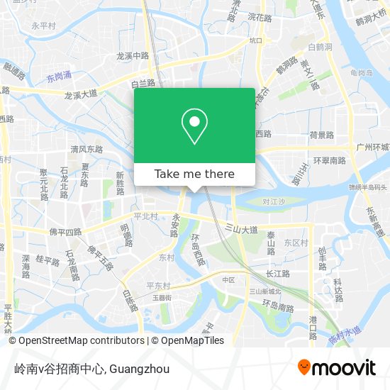 岭南v谷招商中心 map
