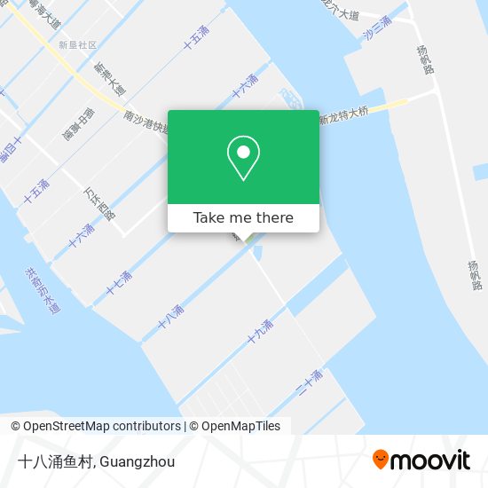 十八涌鱼村 map