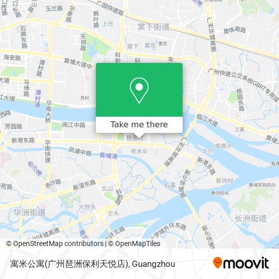 寓米公寓(广州琶洲保利天悦店) map