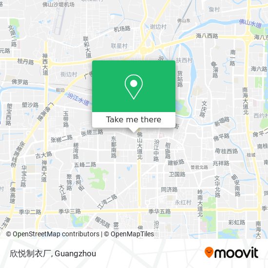 欣悦制衣厂 map