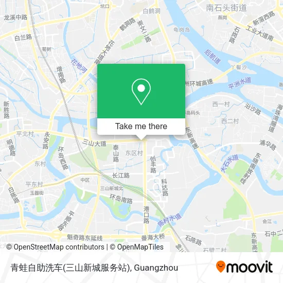 青蛙自助洗车(三山新城服务站) map