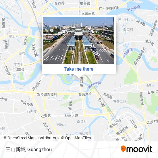 三山新城 map
