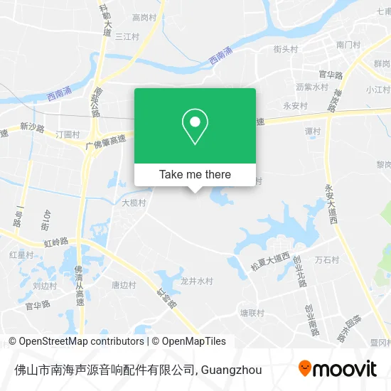 佛山市南海声源音响配件有限公司 map
