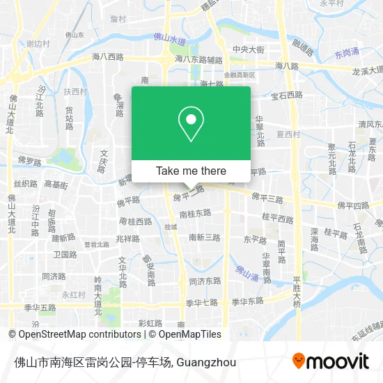 佛山市南海区雷岗公园-停车场 map