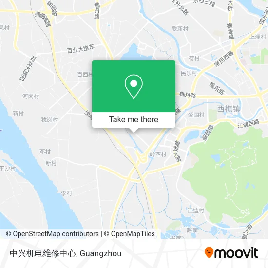 中兴机电维修中心 map