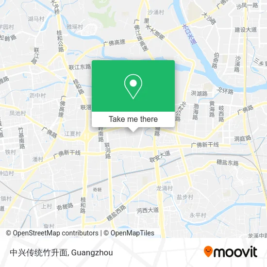 中兴传统竹升面 map