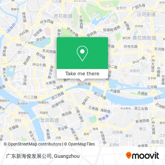 广东新海俊发展公司 map