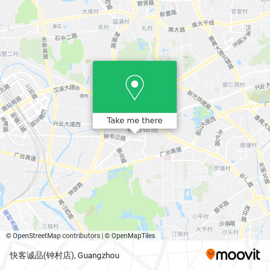 快客诚品(钟村店) map