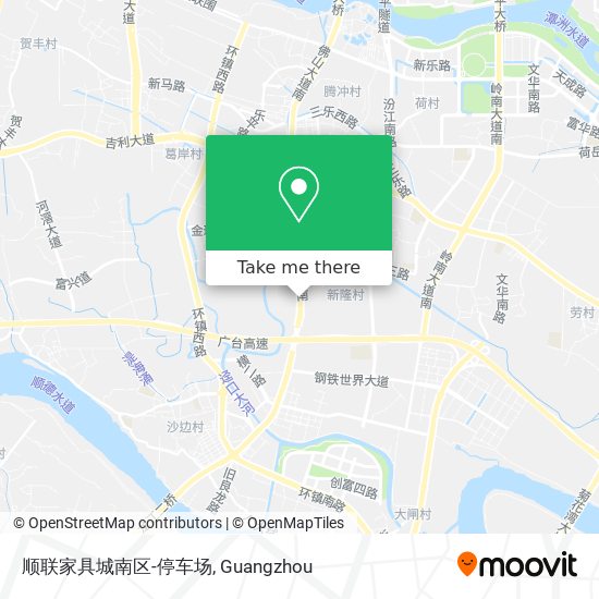 顺联家具城南区-停车场 map
