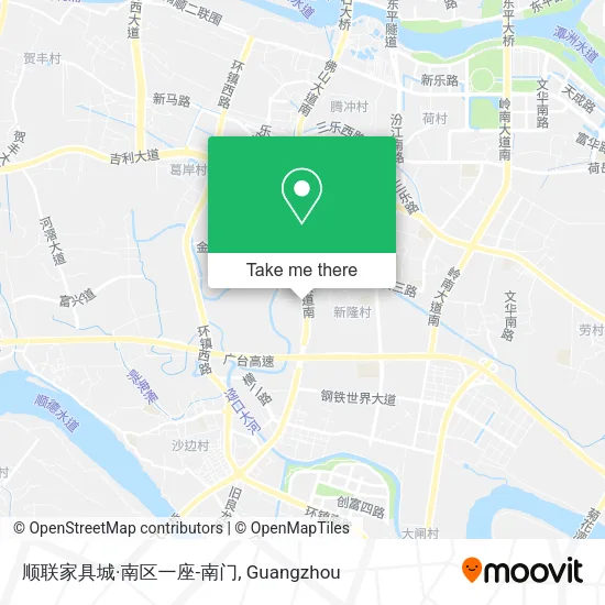 顺联家具城·南区一座-南门 map