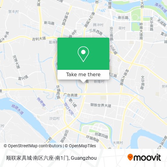 顺联家具城·南区六座-南1门 map