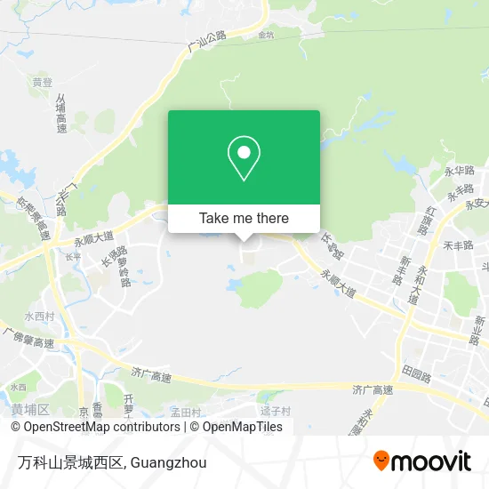 万科山景城西区 map