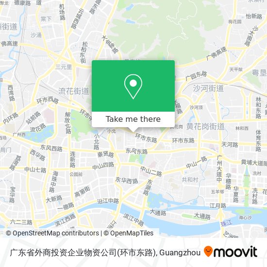 广东省外商投资企业物资公司(环市东路) map