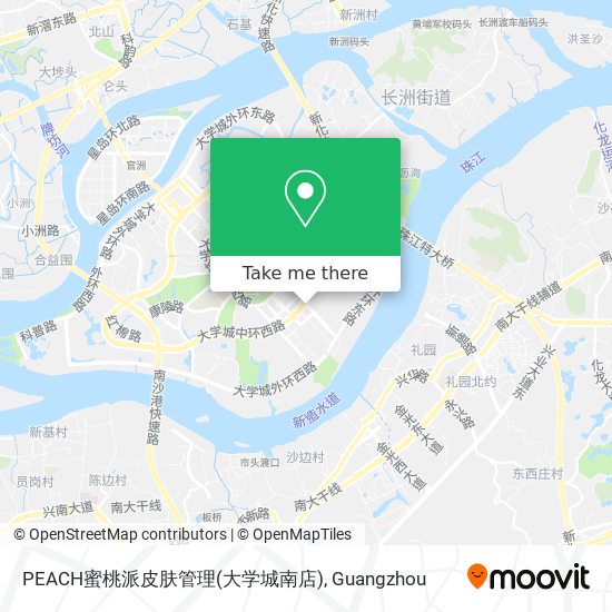 PEACH蜜桃派皮肤管理(大学城南店) map