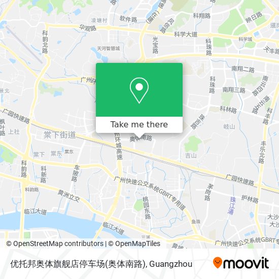 优托邦奥体旗舰店停车场(奥体南路) map
