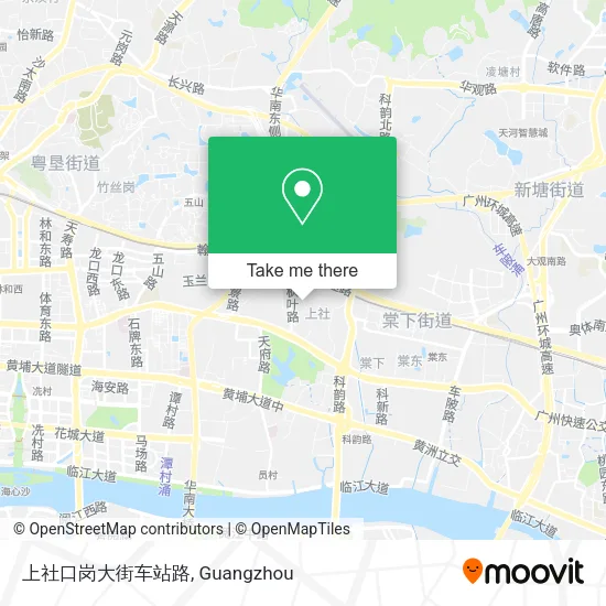 上社口岗大街车站路 map