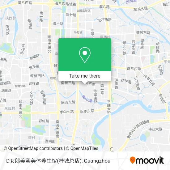 D女郎美容美体养生馆(桂城总店) map