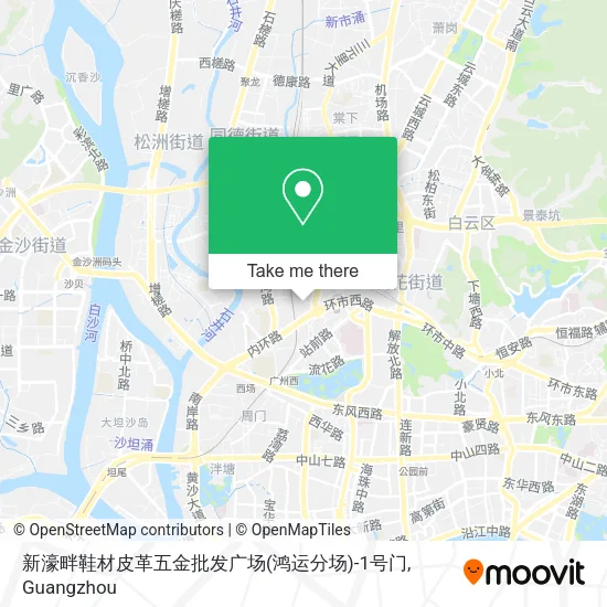 新濠畔鞋材皮革五金批发广场(鸿运分场)-1号门 map