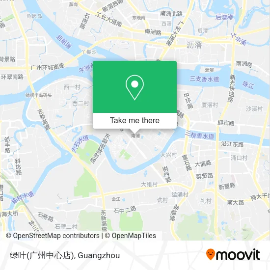 绿叶(广州中心店) map
