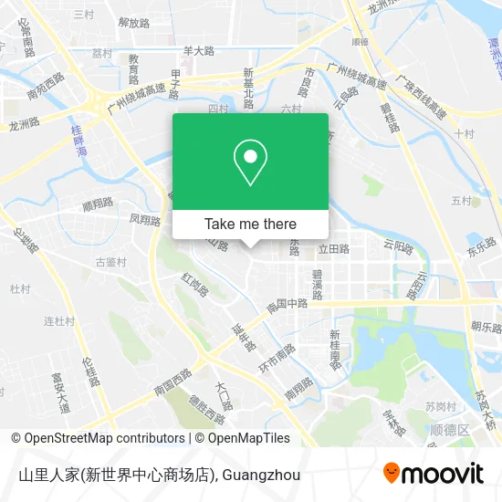 山里人家(新世界中心商场店) map