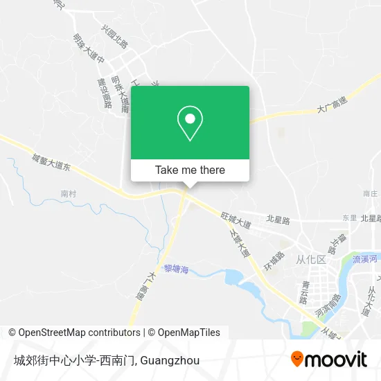 城郊街中心小学-西南门 map