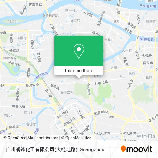 广州润锋化工有限公司(大榄地路) map