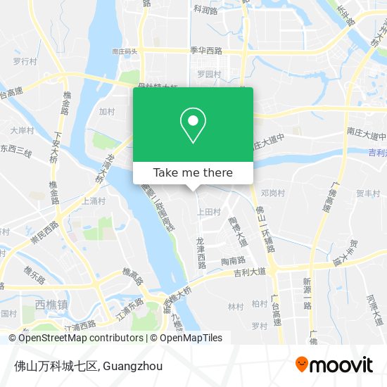 佛山万科城七区 map