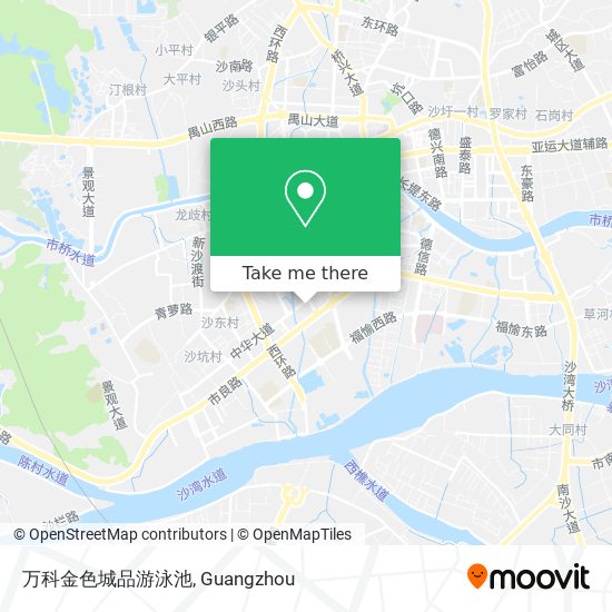 万科金色城品游泳池 map