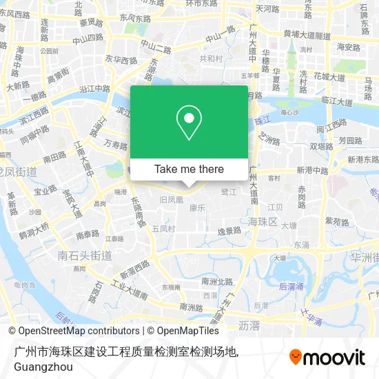 广州市海珠区建设工程质量检测室检测场地 map