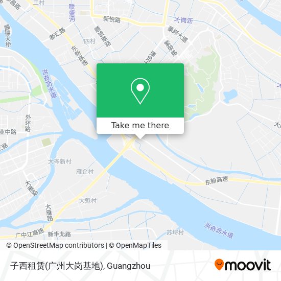 子西租赁(广州大岗基地) map