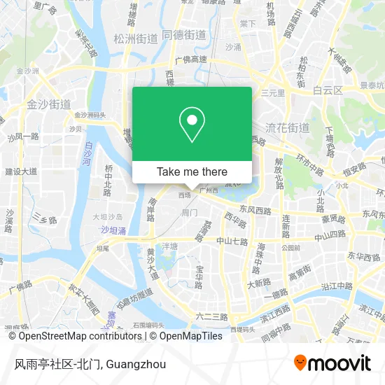 风雨亭社区-北门 map