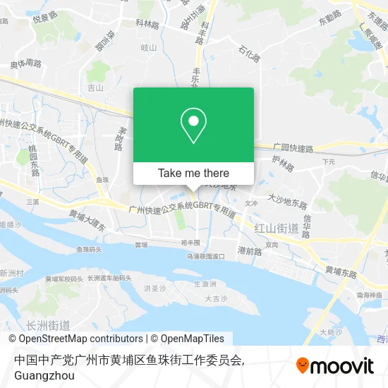 中国中产党广州市黄埔区鱼珠街工作委员会 map