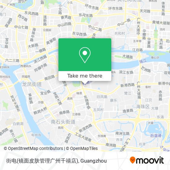街电(镜面皮肤管理广州千禧店) map