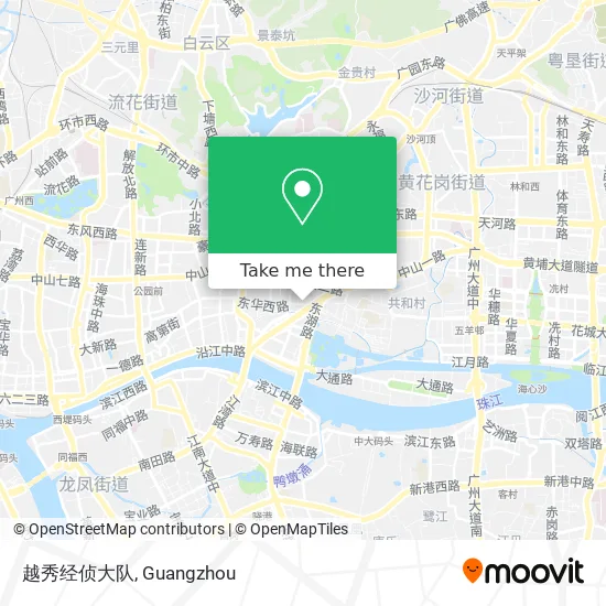 越秀经侦大队 map