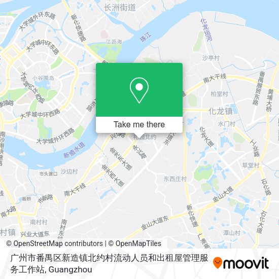 广州市番禺区新造镇北约村流动人员和出租屋管理服务工作站 map