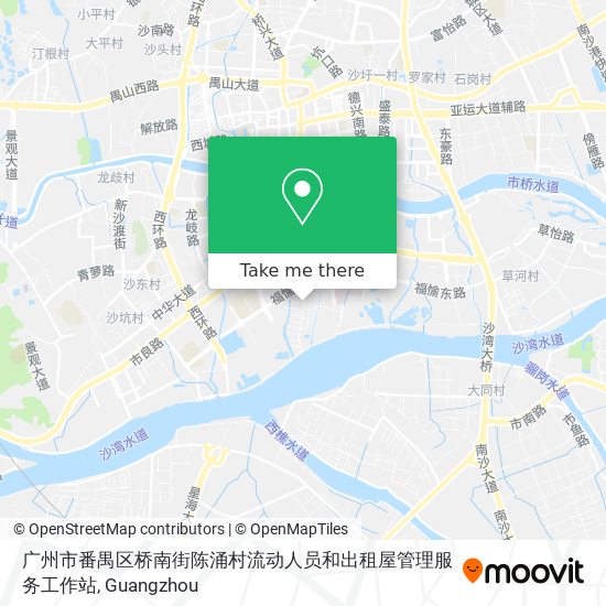 广州市番禺区桥南街陈涌村流动人员和出租屋管理服务工作站 map