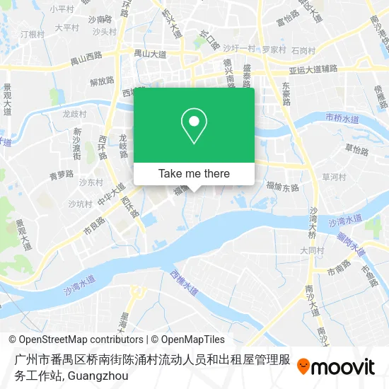 广州市番禺区桥南街陈涌村流动人员和出租屋管理服务工作站 map