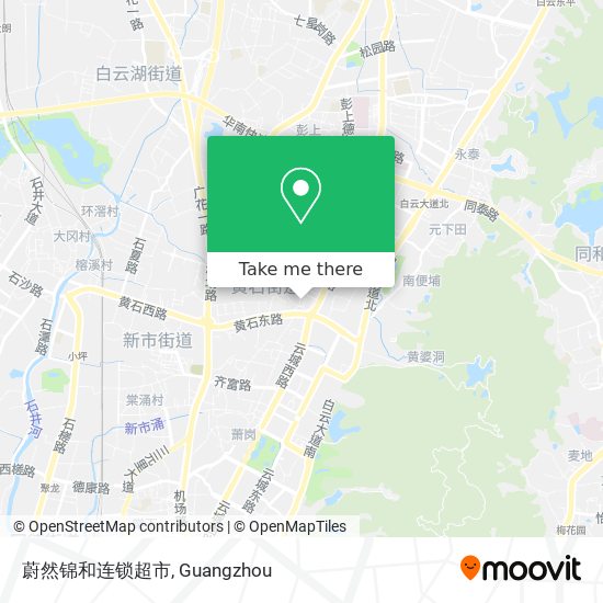 蔚然锦和连锁超市 map