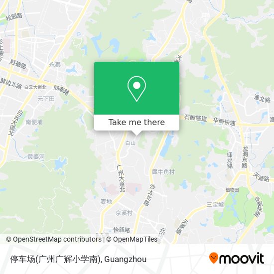 停车场(广州广辉小学南) map