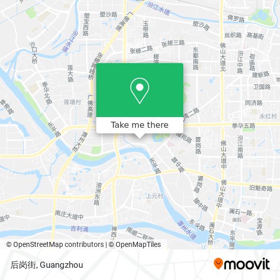后岗街 map