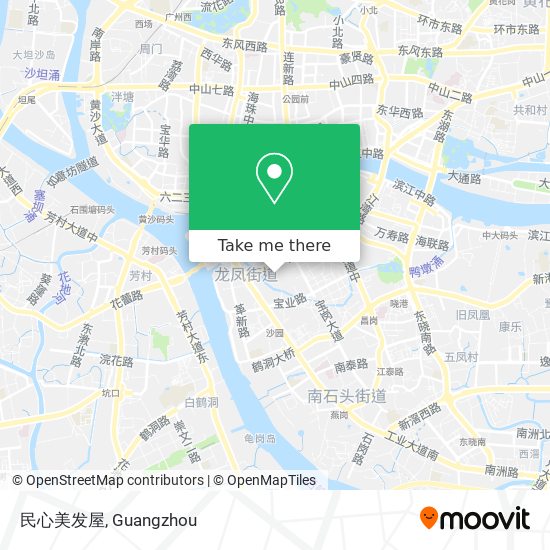 民心美发屋 map