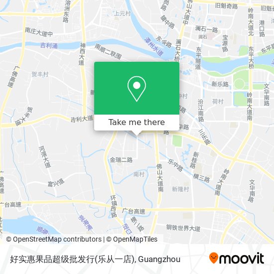 好实惠果品超级批发行(乐从一店) map