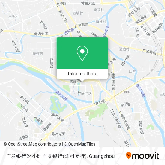 广发银行24小时自助银行(陈村支行) map