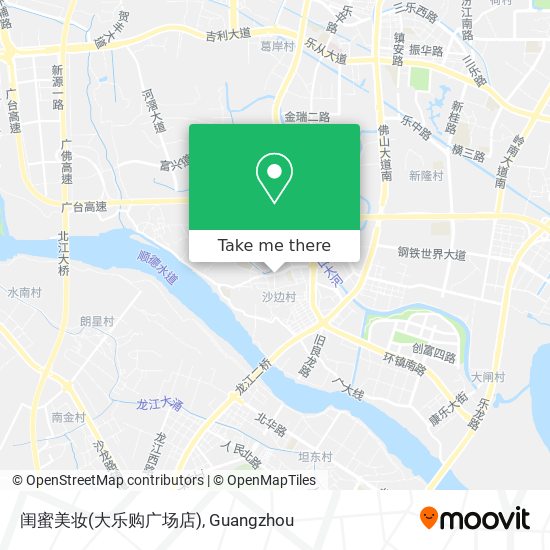 闺蜜美妆(大乐购广场店) map