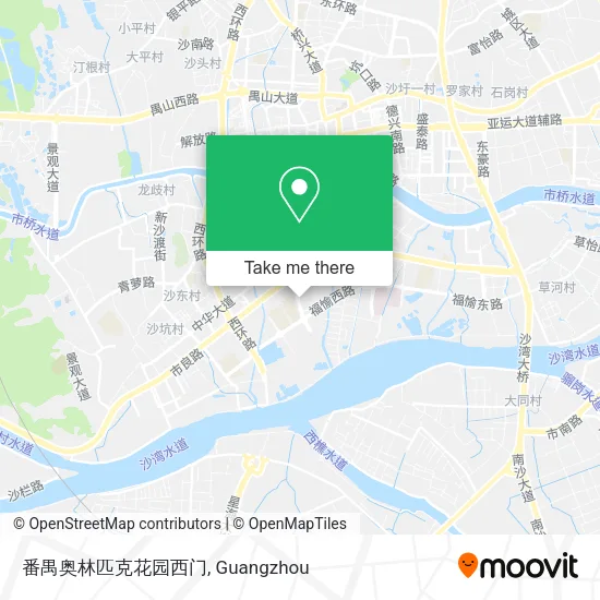 番禺奥林匹克花园西门 map